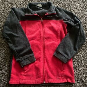 Youth large red and dark grey Columbia jacket
